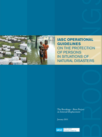 IASC Operational Guidelines on Protection of Persons in Natural Disasters